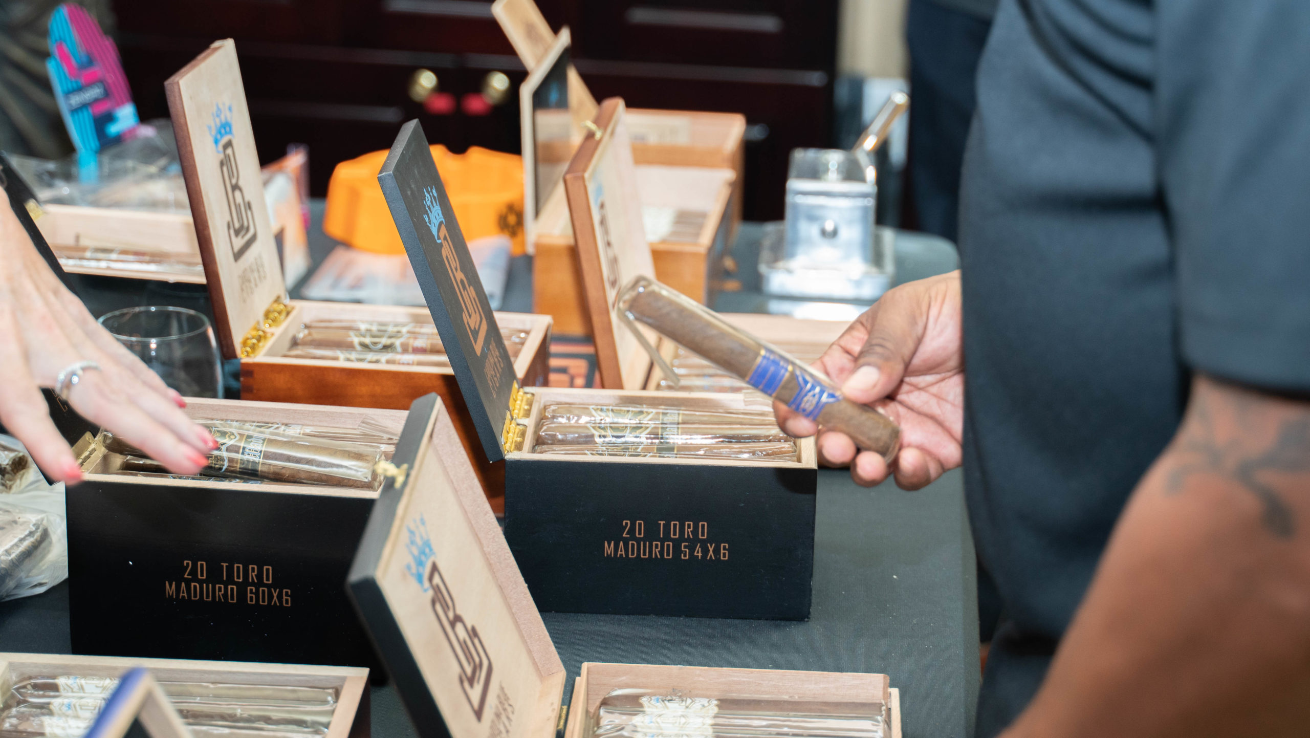 Customer Purchasing a Cigar